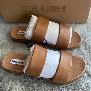 Steve Madden - Leather 2 Strap Sandals